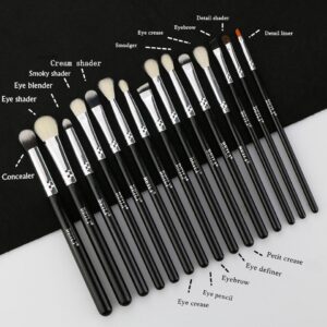 BEILI BRAND 15 PCS EYE BRUSH SET