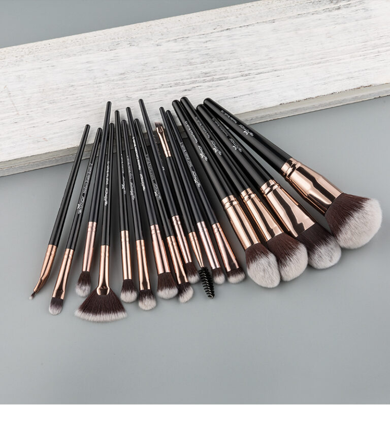 ANMOR 16 PCS BRUSH SET BLACK WITH POUCH