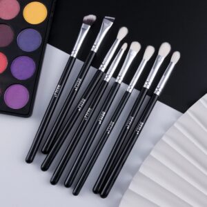 BEILI 8 PCS EYE BRUSH SET (BLACK)