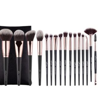 ANMOR 16 PCS BRUSH SET BLACK WITH POUCH