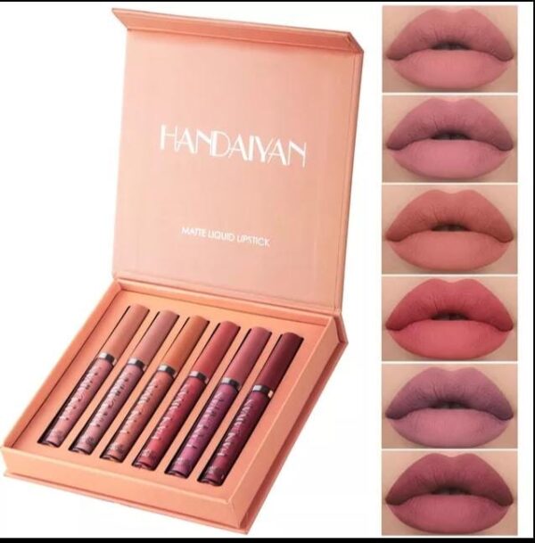 Handaiyan_setB Handaiyan 6 Colors Box Liquid Matte Lipstick Set B