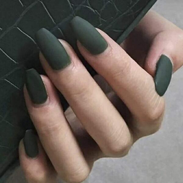 Dark Green Nails + Mini Nail Kit