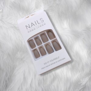 Grey Beige Nails + Mini Nail Kit