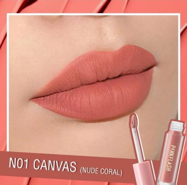 Pink Flash Liquid Matte Lipstick - N01 CANVAS