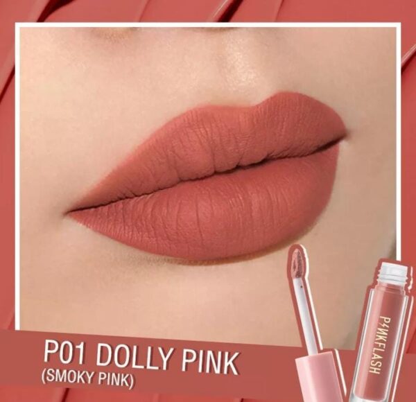 Pink Flash Liquid Matte Lipstick - P01 DOLLY PINK