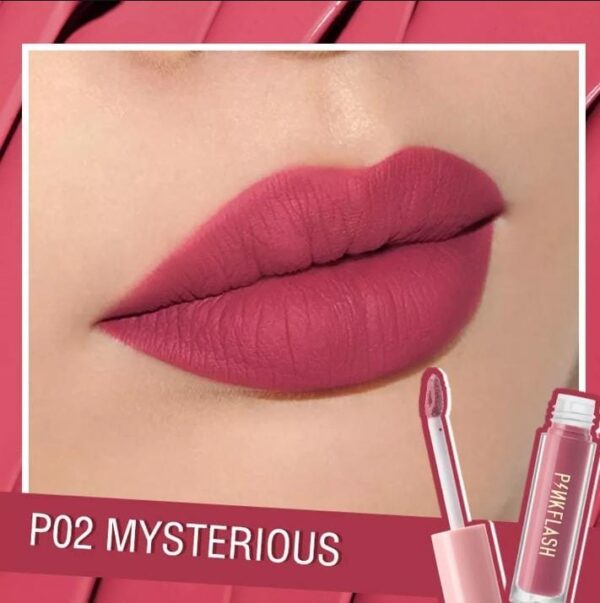 Pink Flash Liquid Matte Lipstick - P02 MYSTERIOUS