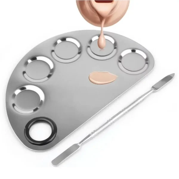 Steel Professional Stainless Steel Palette with Spatula
