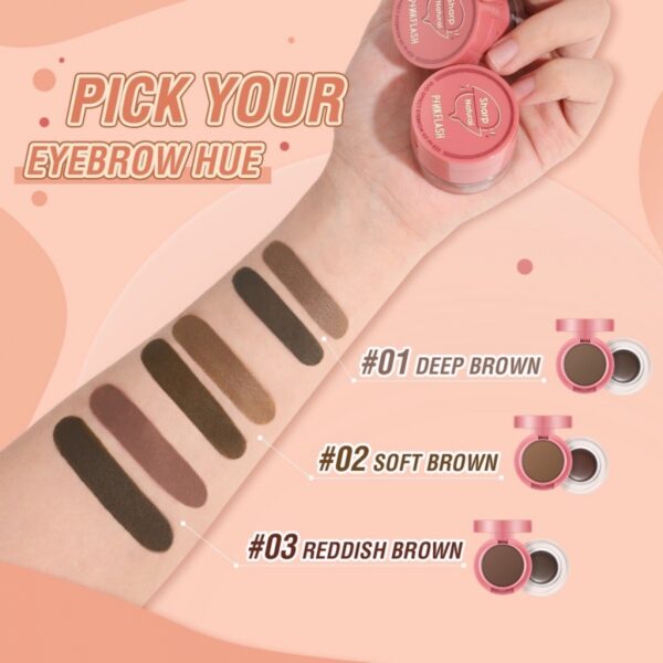 Pink Flash 2 in 1 Eyebrow Gel & Powder