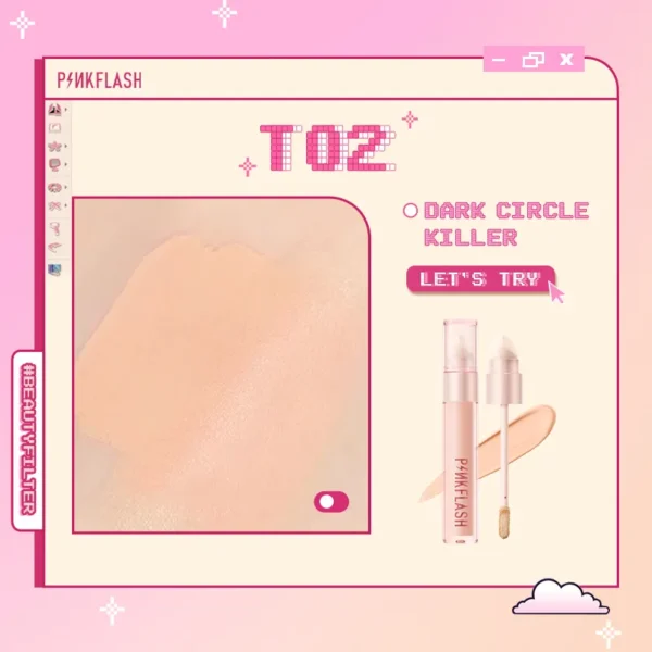 PINKFLASH Flawless Burden-free Liquid Concealer - T02