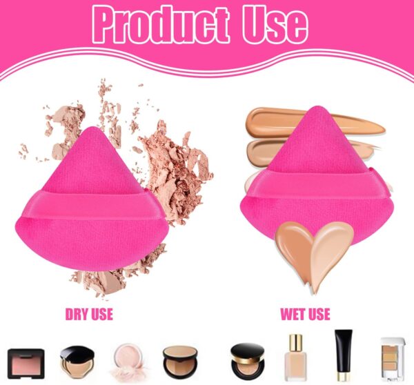 Triangle Makeup Puff - Light Pink