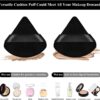 6 PCS BLACK AND WHITE  POWDER PUFF