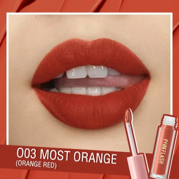 Pink Flash Liquid Matte Lipstick - O03 Most Orange