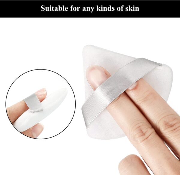 Triangle Makeup Puff - White