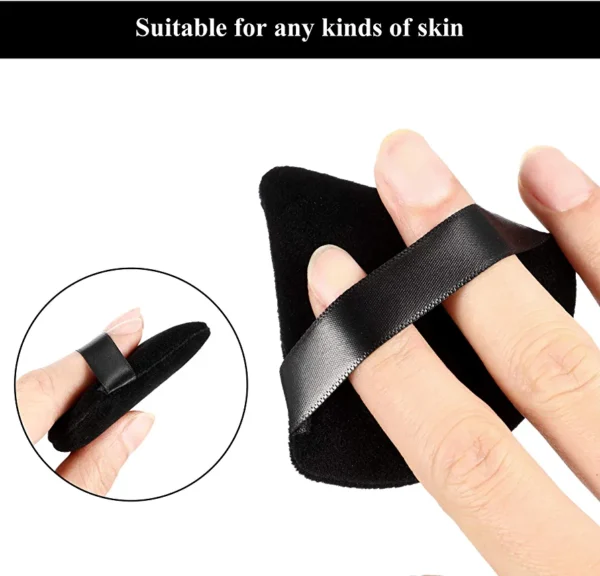 Triangle Makeup Puff - Black