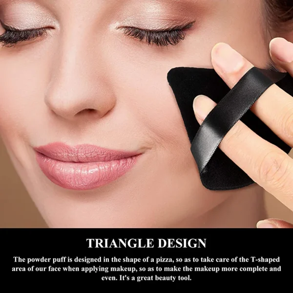 Triangle Makeup Puff - Black