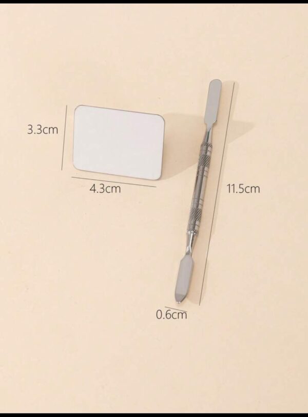 Small ring mixing palette and spatula