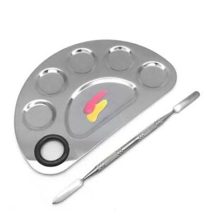 Professional Stainless Steel Palette with Spatula