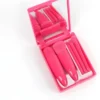 512rT+aTlxL._AC_UF1000,1000_QL80_FMwebp_ Portable 5 Pcs Travel Makeup Brush Set with Makeup Mirror - Red Pink
