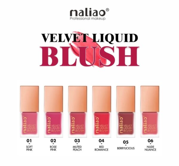 Blushes Maliao Velvet Liquid Blush - 01