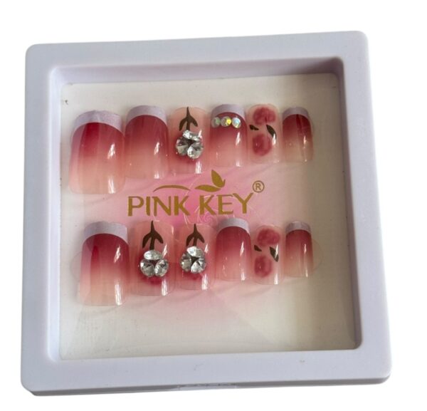 12 pc nails set French Rose Brown