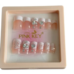 12 pc nails set Fancy French Tips