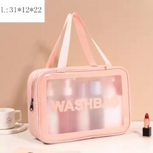 Cosmetic Skincare Washbag Large Pink