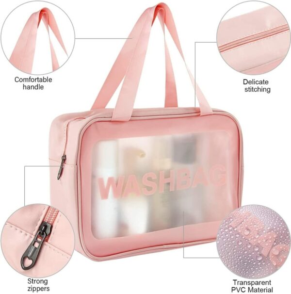 Cosmetic Skincare Washbag Large Pink