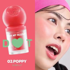 Olibolla Oh my blush pearlescent liquid blush - Poppy