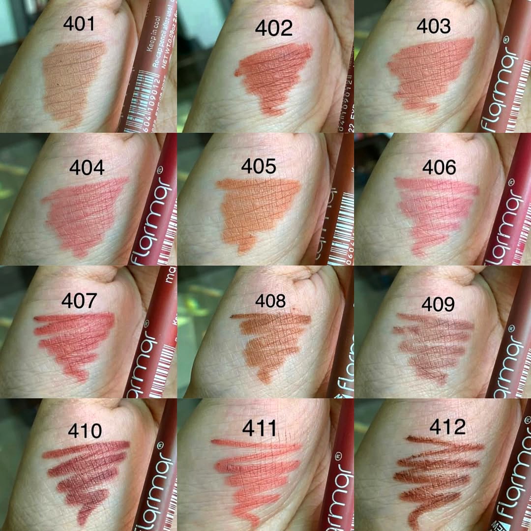 Flormar 12 pcs Matte Color Lip Pencil Set - Image 2