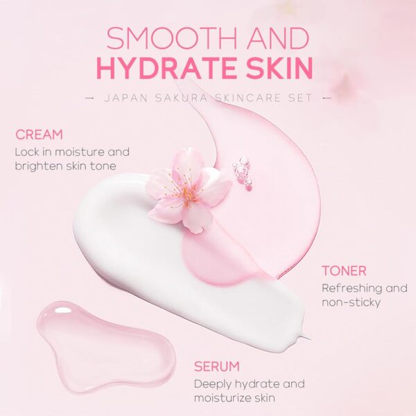 LAIKOU JAPAN SAKURA 5 PIECES SKIN CARE SET