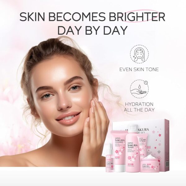 LAIKOU JAPAN SAKURA 5 PIECES SKIN CARE SET