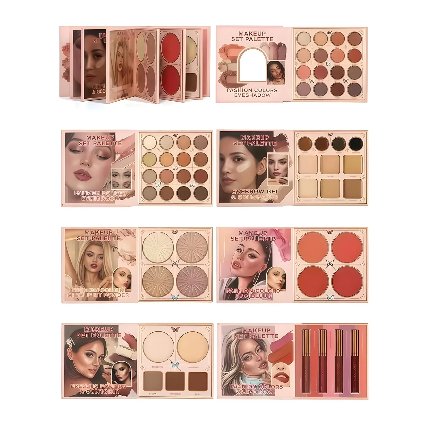 IGOODCO 7 Page Charming Makeup Book Palette